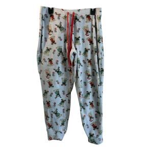 Tabitha Webb Christmas Pug Dog Pajama Bottoms Medium Soft Sleepwear